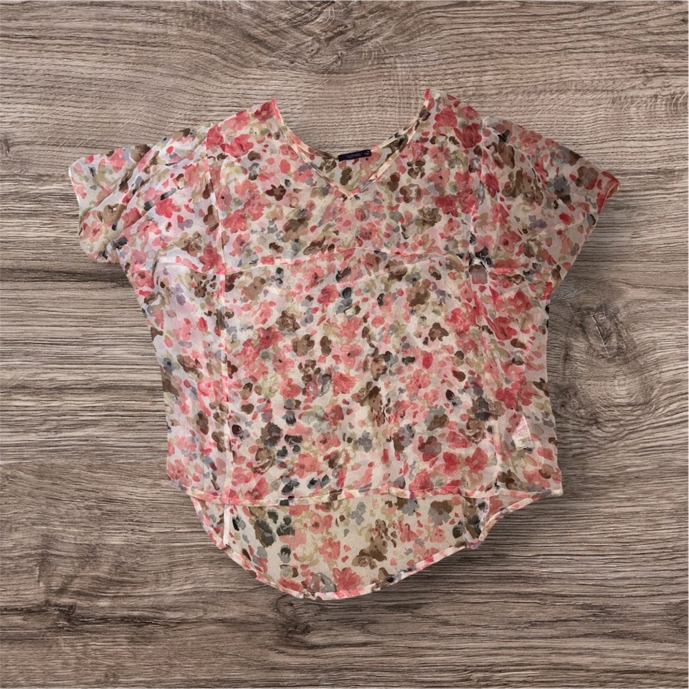 Dex clothing Floral Print Women's sheer Top